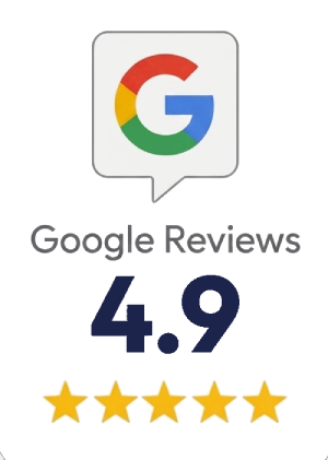 Tasyier's 4.9-star Google Reviews rating from clients.
