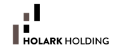Logo Holark Holding, société d'investissement basée à Casablanca.