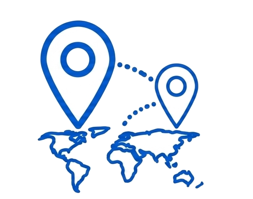 Icon illustrating Tasyier's nearshore delivery model, with Agadir serving Europe and beyond.